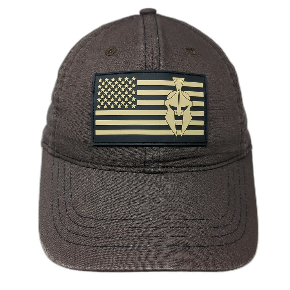 Kryptek Baseball Cap Brown Black Gold One Size American Flag Spartan Helmet Hat